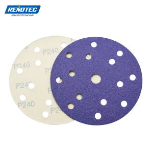 Papel de lija personalizable de óxido de aluminio de 150mm con 8 agujeros, discos de lijadora de coche de <span class=keywords><strong>grano</strong></span> 240, herramientas abrasivas de madera, papeles para lijado de madera - Product Image 3