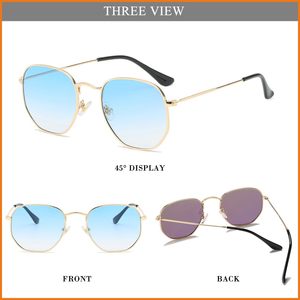 Gafas de Sol Modernas de Alta Calidad, Clásicas y de Lujo para Hombre y Mujer, con Lentes Degradados, Logotipo Personalizado, Montura Ovalada de Metal Retro 2025 - Product Image 3