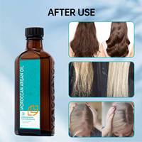 LANTHOME Vente en gros d'huile d'argan marocaine 100ML pointes fourchues Produits de soins capillaires lisses Huile d'argan marocaine biologique pour réparer les cheveux