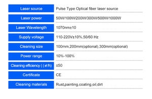 Macchina per Pulizia Laser Pulsata Raffreddata ad Aria JPT 300W 500W Tipo Carrello Portatile, Nuova Versione 2026, per Rimozione Ruggine, Graffiti e Vernice - Product Image 4