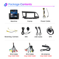 Autoradio MEKEDE Android 10 8+128 Go avec écran 2.5D pour Hyundai Elantra 2016-2020, IPS DSP RDS, système multimédia Android pour voiture