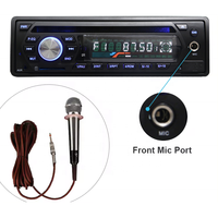 Reproductor de DVD para Vehículos Comerciales, Reproductor Multimedia de 1 DIN, 12V/24V, con MIC, USB, AM/FM, Estéreo para Autobús/Camión