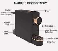 Machine à café multi-capsules 3-en-1 SEAVER OEM ODM, vente en gros pour bureaux, 1100W, 19 bars, acier inoxydable, machine à expresso professionnelle, CE