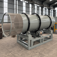 Enrobeur d'engrais direct usine Mingda, conception à tambour rotatif, haute automatisation, acier inoxydable 304 pour granulés continus