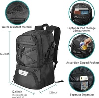 Sac à dos de basketball léger et imperméable à prix d'usine, grand sac de sport avec compartiment séparé pour ballon et chaussures