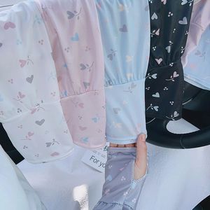 Manches de protection solaire anti-UV en soie glacée/nylon/cachemire pour femmes, idéales pour le cyclisme en extérieur en été - Product Image 4