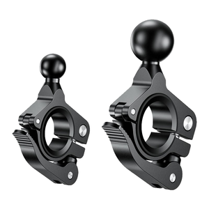 Manillar de bicicleta y motocicleta resistente al agua, soporte fijo para teléfono móvil de liberación rápida, adaptador de bola de 1 '', accesorios de montaje RAM - Product Image 4