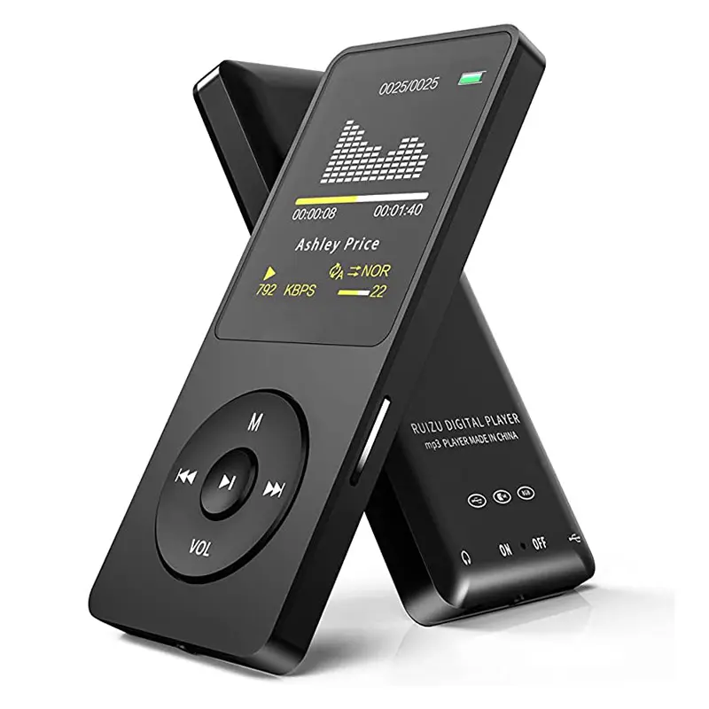 Musik MP3-Player 1,8-Zoll-LCD-Bildschirm Verlustfreier HiFi-Sound recorder mit FM E-Book Bluetooth MP4-Player