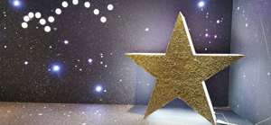 Cửa sổ hiển thị giáng sinh trang trí Vàng thắp sáng ngôi sao giáng sinh - Product Image 6