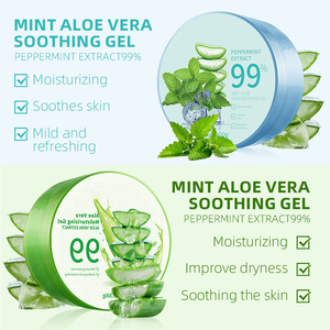 Soin de la peau écologique Gel d'aloe vera hydratant pour le visage 100% bon <span class=keywords><strong>commentaire</strong></span> Convient à toute peau brûlée par le soleil Super valeur - Product Image 3