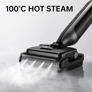 Laveur de sols T500 Pro à stérilisation à l'eau bouillante 100°C, 24 kPa, 180 °   Serpillère intelligente à plat pour nettoyage humide et sec avec double mode de séchage - Product Image 3