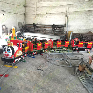 <span class=keywords><strong>Tren</strong></span> Infantil <span class=keywords><strong>de</strong></span> Acero para Montar, Colores Blanco, <span class=keywords><strong>Rojo</strong></span> y Negro, para Uso en Exteriores en Parques Infantiles, 14 Pasajeros, Familiar - Product Image 2