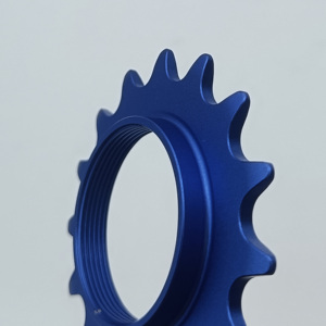 Yoshoka Velo Theo Dõi Cố Định Bánh Xe Đạp Tốc Độ Duy Nhất Bánh Xích 1/8 "Aero Hợp Kim Nhôm 7075-T651 Màu Xanh Hoàng Gia Anodizing Tráng - Product Image 6