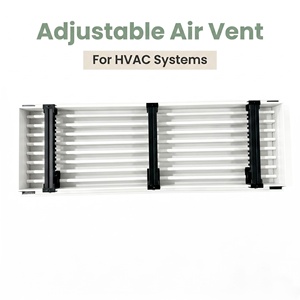 Diffuseur linéaire en PVC moderne à grille dissimulée pour ventilation murale extérieure et sous-sol, sur mesure, conforme ROHS - Product Image 4
