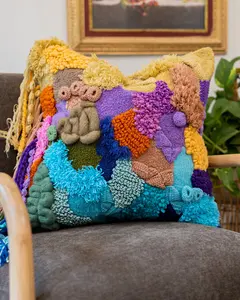 Coussin décoratif moderne en coton biologique avec mousse à mémoire de forme pour chambre à coucher et usage hospitalier - Product Image 5