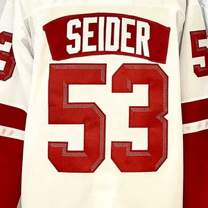 Jersey de hockey nacional cosido de la mejor calidad listo para enviar Detroit <span class=keywords><strong>Moritz</strong></span> Seider Stadium Series - Product Image 1