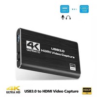 Heißes 4K 60fps Game Capture Gerät Live Streaming HDMI zu USB 3.0 HDMI Video Capture Card für Xbox PS4 Live Streaming Gaming