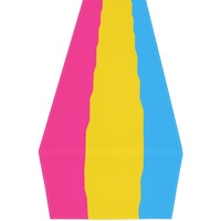 Chemin de table personnalisé imprimé série Arc-en-ciel Gay Pansexuel, idéal pour la décoration de réunions, la présentation de table à manger domestique