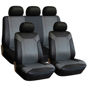 Accessoires de voiture universels d'usine directement ensemble complet de housses de siège de voiture en cuir ensemble complet universel de luxe - Product Image 6