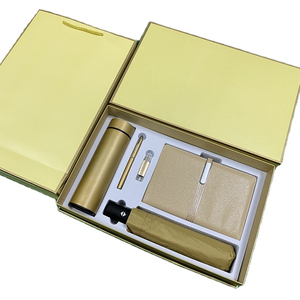 Offre spéciale Coffret cadeau d'entreprise avec tasse thermos 5 en 1 et carnet à stylo en métal avec parapluie Coffret cadeau promotionnel - Product Image 1