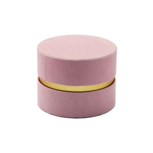 Biodegradable Customized Jewelry <b>Case</b> Custom Velvet Dropped-waist Paper Cylinder for Jewelry Necklace Finger Rings <b>Earring</b> - Product Image 2