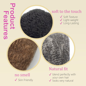 Nouveaux Produits 2026 – Dernière Collection : Cheveux Humains 100% Naturels Remy Bruts Brésiliens 30g 50g 100g Afro en Vrac - Product Image 2