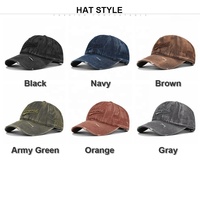Casquette de baseball vintage en jean vieilli avec patch brodé New York, ajustable, en coton lavé, style Dad Hat avec trou, pour hommes et femmes