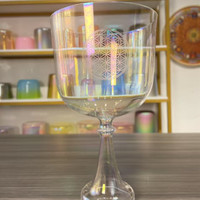 Cuenco de Cristal de Cuarzo HF Cosmic Light con Grabado Personalizado, Cáliz de Cristal para Sanación Sonora y Meditación Profunda