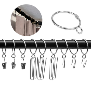 Herrajes para Cortinas DIY, Anillas Rústicas para Cortinas, Colgadores Vintage para Cortinas, Anilla para Cortina con Ojal - Product Image 4