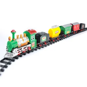 Bán Buôn Điện Tử Cổ Điển Mô Hình Train Set Với Đèn Pha Âm Thanh Thực Tế Toy Train Cho Trẻ Em