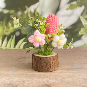 Giocattolo fai da te con perline fatte a mano, lavorato a maglia, all'ingrosso, giocattoli in scatola, accessori per gatti, gancio per vaso, accessorio per vaso di fiori, orchidea a forma di cuscino, fiore all'uncinetto - Product Image 3