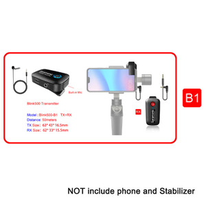 ระบบไมโครโฟนไร้สาย Saramonic Blink500 <span class=keywords><strong>B1</strong></span> แบบสองช่องสัญญาณ 2.4GHz สำหรับกล้องถ่ายรูป สมาร์ทโฟน และกล้อง DSLR - Product Image 6
