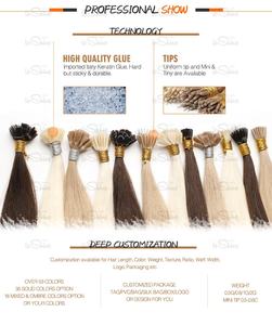 وصلات شعر أوروبية من LeShine بتقنية النانو كيراتين مزدوجة السحب ومتوافقة مع بصيلات الشعر الروسية - Product Image 3