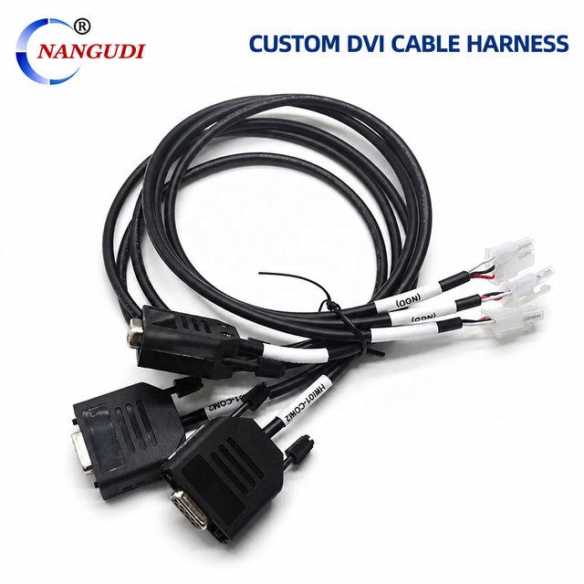DB9 Plug Automotive Wire Harness RS232 Serial Cable with Labeled Multi Terminals for PLC Programming Industrial Control Sensor