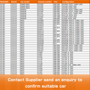 RU-001 MASUMA Buje de <span class=keywords><strong>Brazo</strong></span> Superior de Suspensión Automotriz 48632-35070 KGC10 1KR-FE 48632-26090 48632-26010 para TOYOTA HIACE TRUCK - Product Image 2