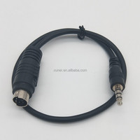 Mini-DIN 6-Pin Stecker auf 3,5mm Stereo-Audiokabel