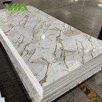 Panneaux muraux en PVC modernes grand format 2440x1220mm, imprimés UV, légers, imperméables, pour usage commercial en intérieur