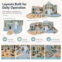 Grande Piscina di Palline Modulare per Operatori di Centri Ricreativi, Certificata ISO 9001, Area Giochi per Bambini, Layout Progetto Pronto all'Uso