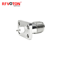 Connecteur coaxial RF 2.2-5, fiche femelle à 4 trous, connecteur de panneau microbande Hembra, adaptateur de connecteur RF en laiton et cuivre