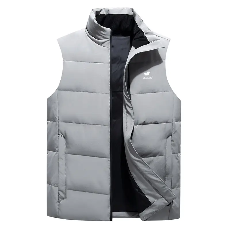 Latest design Filled White Duck Down Warm Winter Fashion ultra light Puffer padded Vest For Men