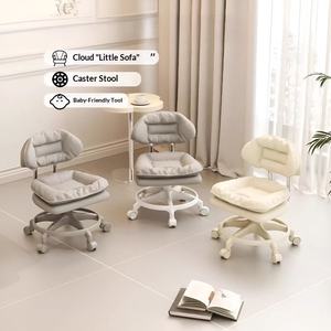 Taburete <span class=keywords><strong>de</strong></span> Costura con Ruedas Universales, Taburete Bajo para Cambiar Zapatos, Moderno, <span class=keywords><strong>de</strong></span> Plástico, Silencioso, Móvil, Pequeño, para el Hogar, para Niños - Product Image 2