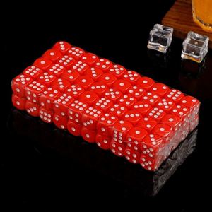 Dés personnalisés standard de 16 mm rouges arrondis D6 pour jeux de table, jeux de rôle et jeux de société - Product Image 4