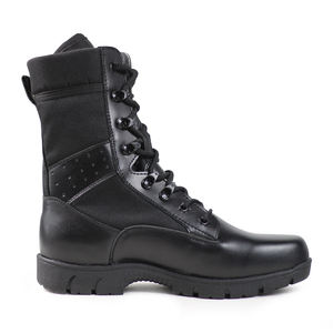 รองเท้าบูทหนังแท้สีดำขายดี รองเท้าฝึกซ้อมกลางแจ้งอเนกประสงค์ ขายตรงจากโรงงาน รองเท้าเดินป่าหลากหลายวัสดุ - Product Image 4