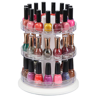 Présentoir rotatif personnalisé 360 pour vernis à ongles, support d'étagères pour vernis à ongles en acrylique, support pour vernis à ongles