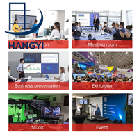 Écran tactile interactif plat 75 pouces 4K Smart Moniteur LCD WiFi pour l'enseignement et les conférences