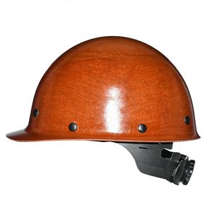 Cascos de seguridad de media ala de fibra de vidrio ligeros, personalizables, al por mayor, con ranuras de 8 puntos, directos de fábrica - Product Image 6