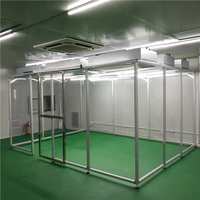 Bilik Bersih Kustom Baru dengan Panel Akrilik 40x40 Rangka Aluminium Filter HEPA Desain Mobile untuk Penggunaan Laboratorium & Industri