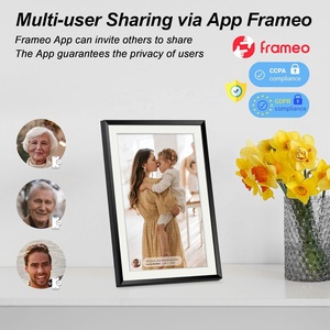 Frameo Digital Picture Frame with 32GB, 10.1 Inch Smart <b>WiFi</b> Digital Photo Frame Touch Screen, Upload Photos Video Via Free App - Product Image 5