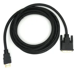 High Speed HDMI To DVI Cable 24+1 Pin Gold Plated Male To Male For 1080P DVI To Hdmi Cable