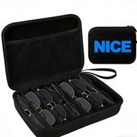 Étui de rangement pour lunettes imperméable personnalisé avec fermeture éclair pour lunettes de soleil et lunettes de vue - Matériel EVA